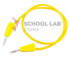 4mm Stackable Plug Lead: Yellow - 250mm